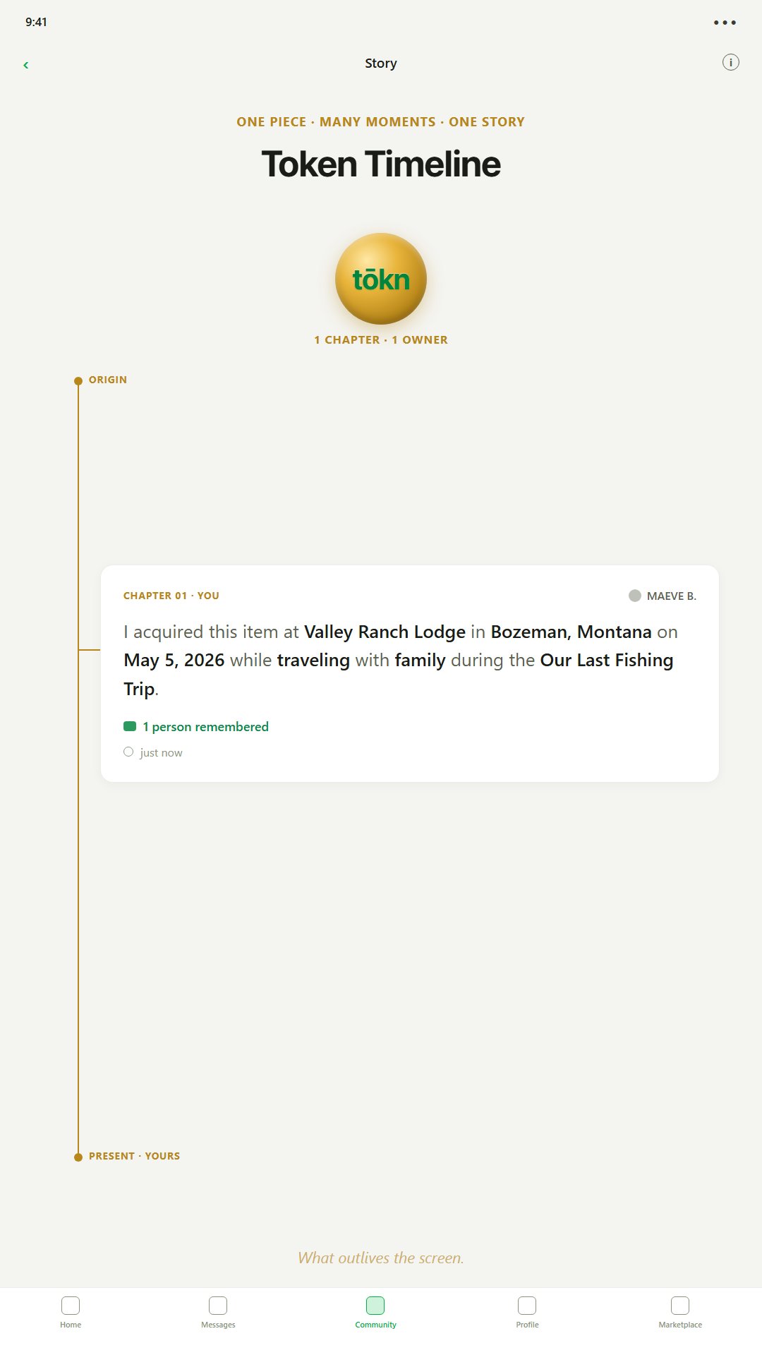 tōkn app preview